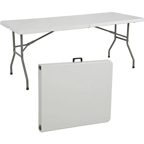 Tables Basses Pliante Gardenia, Blanc, Camping, Événements - Vue principale