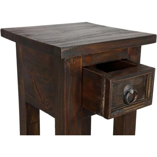 Détail de Table d'appoint Marron, 1a Handelsagentur Antilles, Tiroir
