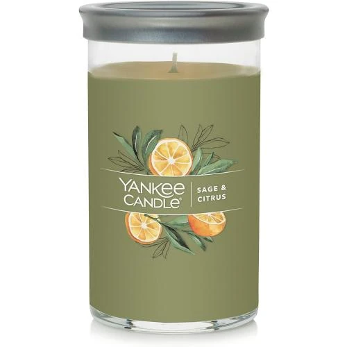 Bougie Yankee Candle Sage, Citrus, Parfum Signature 404 g - Vue principale
