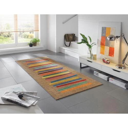 Zoom sur Tapis Wash Dry Multicolore, Polyamide, Dos Caoutchouc Nitrile