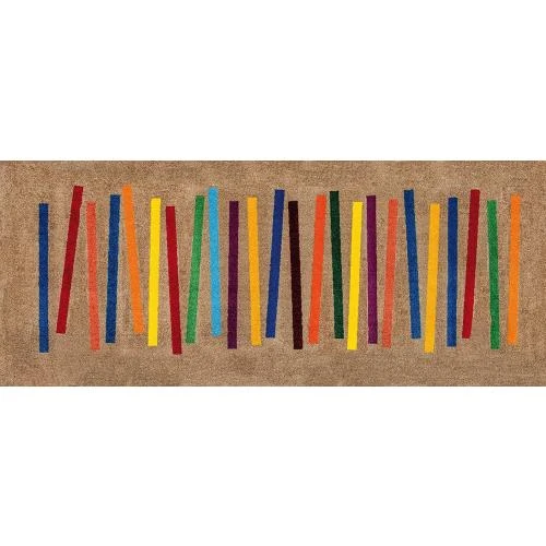 Tapis Wash Dry Multicolore, Polyamide, Dos Caoutchouc Nitrile - Vue principale
