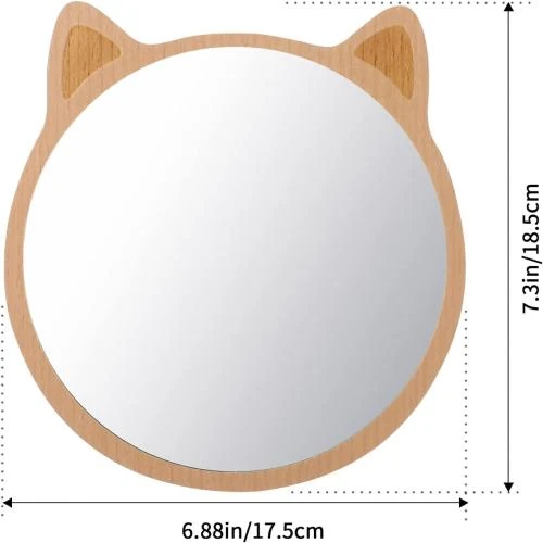 Détail de Miroir bureau chat, décor salle de bain, voyage