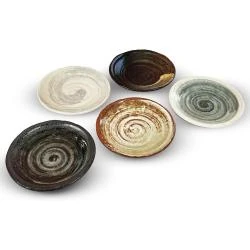 Assiettes de service traditionnelles japonaises, lot de 5