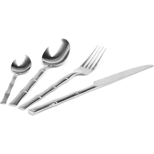 Excelsa Service couverts 24 pièces, bambou, inox - Vue principale