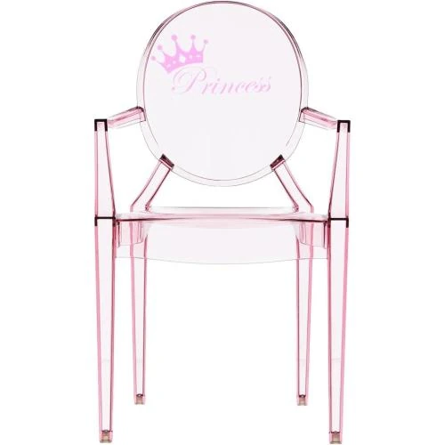 Chaise Kartell Lou Ghost, design moderne, rose - Vue principale