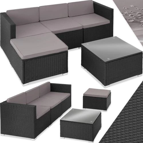 Ensemble Salon Jardin Extérieur Poly Rotin Modulable - Vue principale