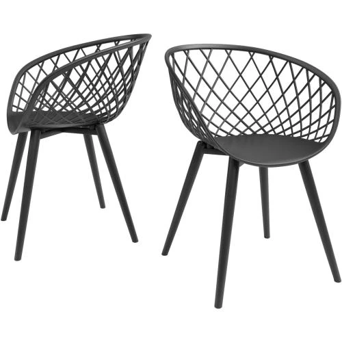 Chaises salle à manger Noir, Lot 2, Jamesdar - Vue principale