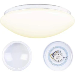 Plafonnier LED Luminea, Applique Murale, Blanc Chaud