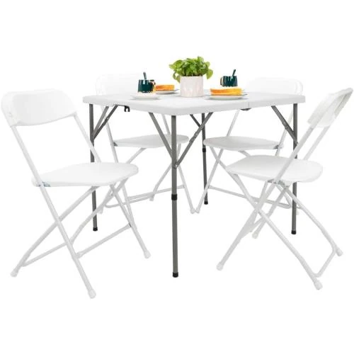 Zoom sur Table Camping Pliante, Acier, Jardin, Pique-Nique, Barbecue