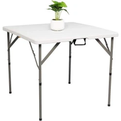 Table Camping Pliante, Acier, Jardin, Pique-Nique, Barbecue