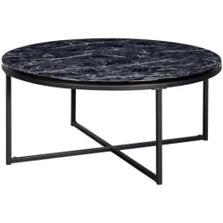 Table Basse Effet Marbre - Design Moderne et Élégant