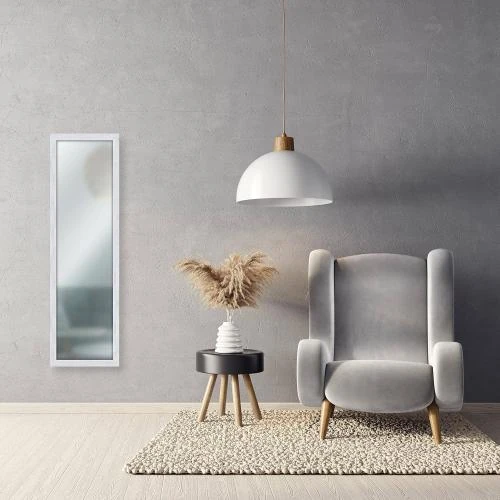 Détail de Miroir Mural Blanc Shabby Chic Lupia, Design Élégant