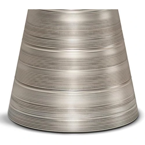 Zoom sur Table métal Argent Vieilli Simpli Home, Petit Colis