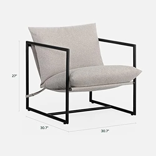 Détail de Fauteuil Suspendu ZINUS Aidan en Métal et Mousse, Montage Facile