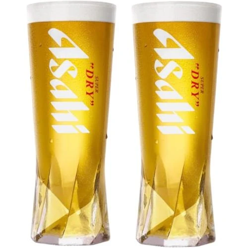 Verres à bière Asahi, lot de 2, accessoires bar - Vue principale