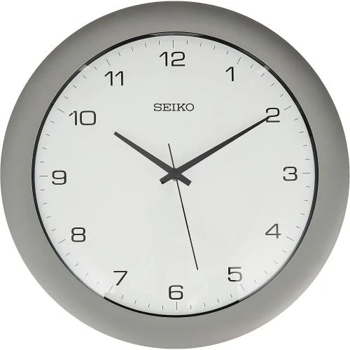 Détail de Horloge Murale Bureau Seiko, Argenté, Design Élégant