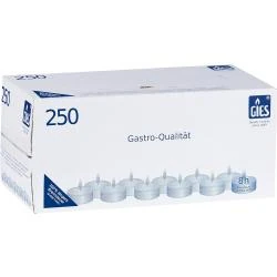 Bougies Chauffe Plats Blancs, 250 Unités, Durée 8 Heures