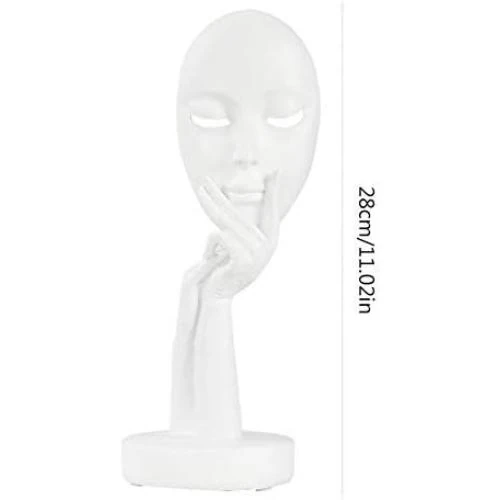 Détail de Wifehelper Statue Abstraite Penseur Masque Visage Blanc