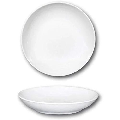 Assiette couscous porcelaine blanche Napoli, design élégant - Vue principale