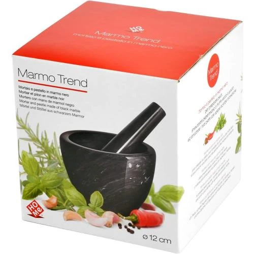 Détail de Mortier Pilon Marbre Noir Home, Ustensile Cuisine