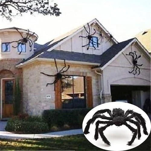 Détail de Araignée Halloween Géante, Décorations Extérieures Effrayantes