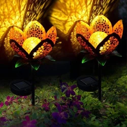 ALLOMN Lampes Solaire Jardin, LED Étanches Décoration