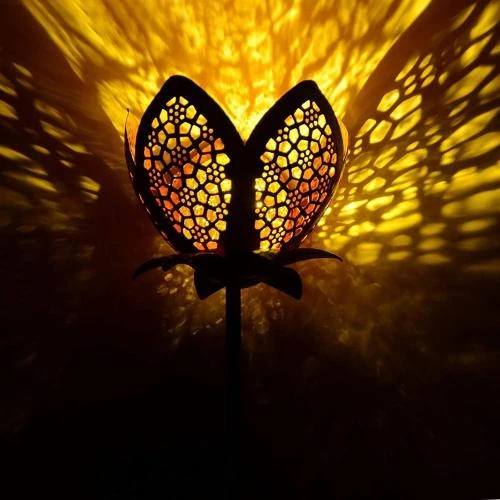 Zoom sur ALLOMN Lampes Solaire Jardin, LED Étanches Décoration