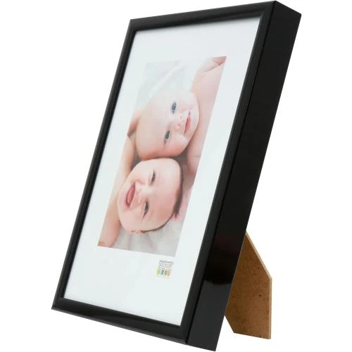 Détail de Cadre Photo Aluminium Noir Deknudt Frames S024S2