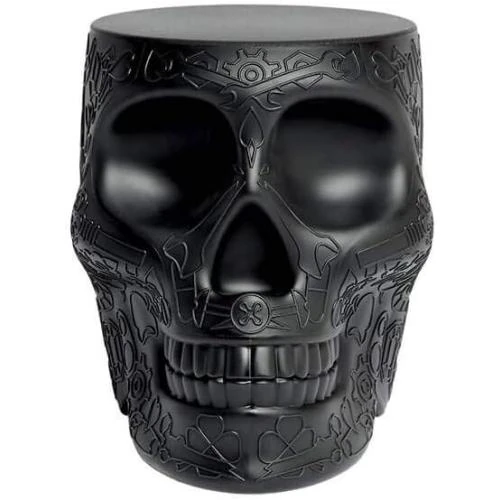 Tabouret, table d'appoint QEEBOO Mexico, plastique noir - Vue principale