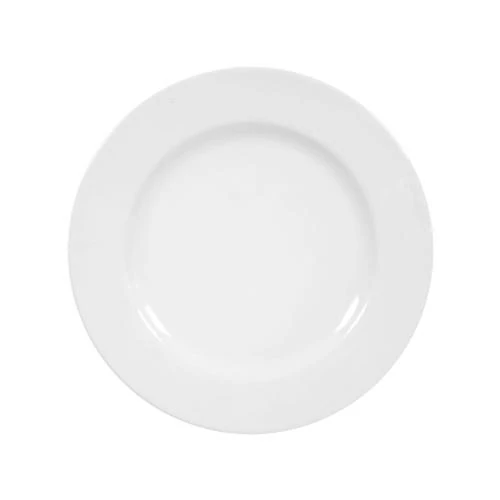 Assiette plate porcelaine blanche Seltmann, élégante décoration - Vue principale