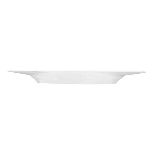 Détail de Assiette plate porcelaine blanche Seltmann, élégante décoration