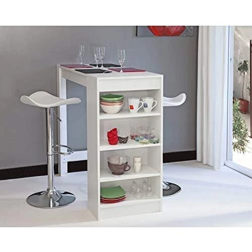 Détail de Meuble Bar Blanc Symbiosis Aravis, Design Élégant