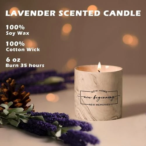 Zoom sur Bougie Cadeau Pendaison Crémaillère, Décoration Fête