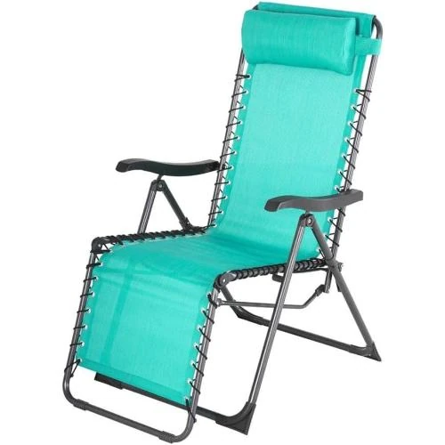 Fauteuil Jardin Relax SILOS, Texaline, Vert Émeraude - Vue principale