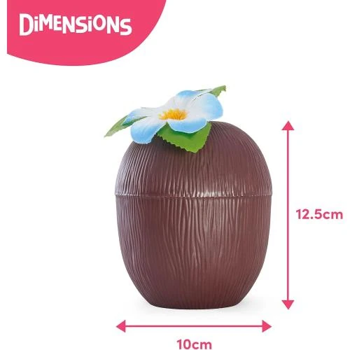 Zoom sur THE TWIDDLERS Gobelets Cocktail Plastique Réutilisables Tropical