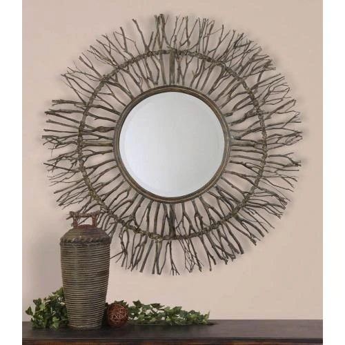 Détail de Miroir Uttermost Josiah Tissé, Design Élégant, N13705