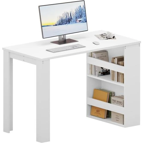 Bureau eSituro Blanc, Rangement, Poste de Travail, Etagères - Vue principale