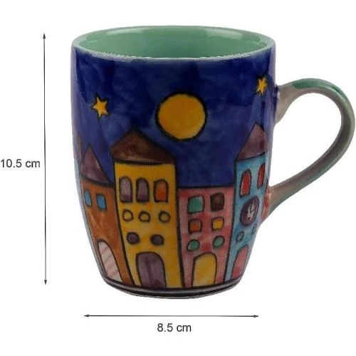 Zoom sur Tasses à café Gall Amp Zick, motif ville, céramique