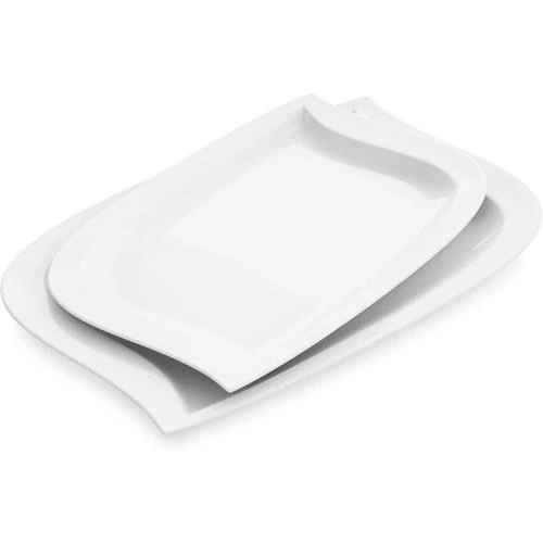 MALACASA Elvira, Assiettes Plates Porcelaine Rectangulaires - Vue principale