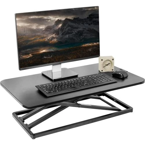 VIVO Convertisseur Bureau Acier Allié Noir Ergonomique - Vue principale