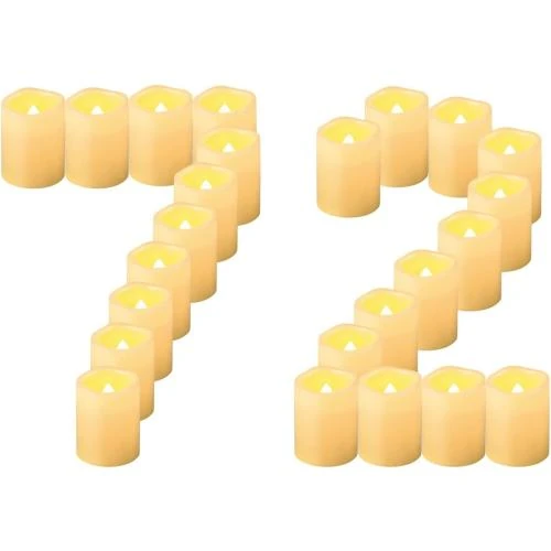 Bougies LED Sans Flamme CANDLE IDEA, 72 Pièces Décoration - Vue principale