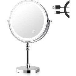 Miroir Grossissant UUCOLOR Lumineux, Rotation 360, USB