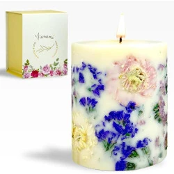 Bougie VIONAMI parfumée fleurs tropicales, luxe naturel