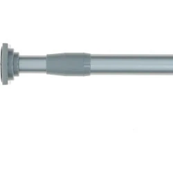 Tringle extensible Luance argent, entre murs 135-250 cm