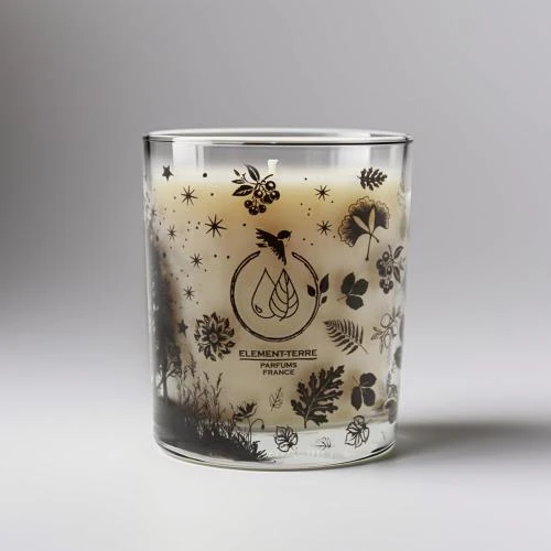 Zoom sur Bougie Parfumée Mer, Pins, 50 Heures de Fragrance