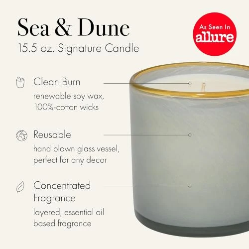 Détail de Bougie Lafco Maison de Plage, Mer, Dune, Parfum