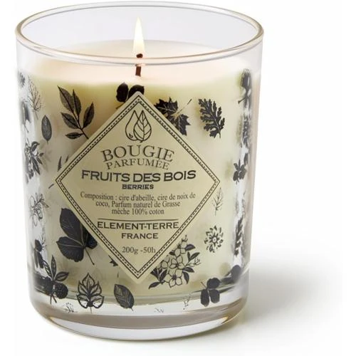 Bougie Parfumée Fruits des Bois, 50h, Element Terre - Vue principale