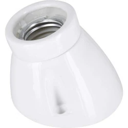 Lampe encastrable porcelaine E27, vernis blanc HAVA