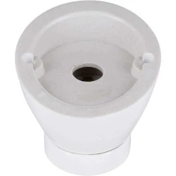 Lampe encastrable porcelaine E27, vernis blanc HAVA en situation
