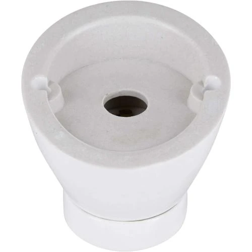 Détail de Lampe encastrable porcelaine E27, vernis blanc HAVA